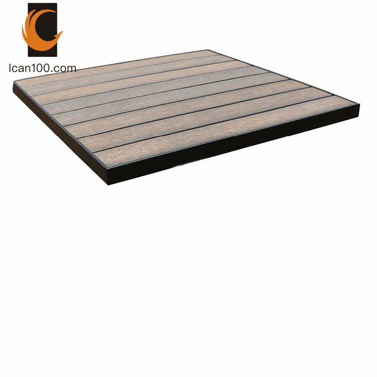 Fashion Restaurant Dining Use Square Wood Outdoor Table Top