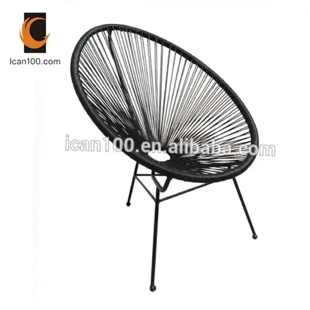 Hot Selling Patio Swing Chair Egg Acapulco Egg Rocking Rope Chair Blue Lounge Garden Chairs