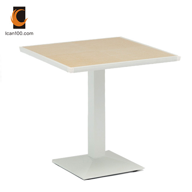 Good Quality  Bar Ceramic Top Aluminium Table Patio Coffee Tea Outdoor Dining Table chaises et tables de jardin