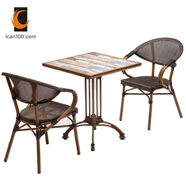 High Quality Retro Ceramic Restaurant Designs Cafe Tables Chairs Diner Furniture