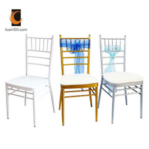 White Gold Banquet Wedding Chiavari Tiffany Chair Metal Furniture Source Wholesale Iron Hotel Chairs For Events Wedding Party