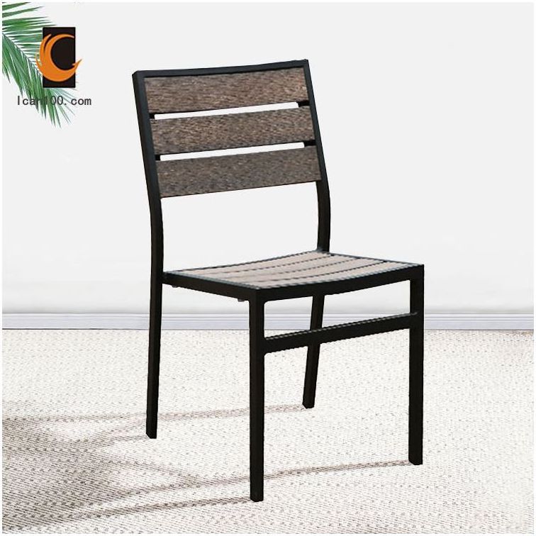 Retro Solid Wood Dining Chairs Bois Armless Chair Patio Furniture Stacking Indoor Outdoor Chairs