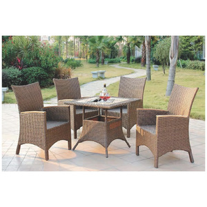 Outdoor Furniture Sets Restaurant Dining Wicker Rattan Furniture Rattan Table And Chairs Garden Set