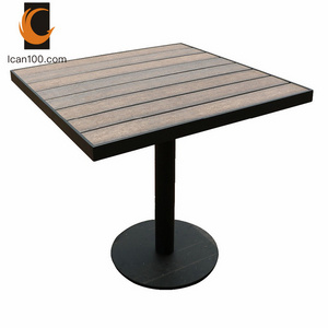 Fashion Restaurant Dining Use Square Wood Outdoor Table Top