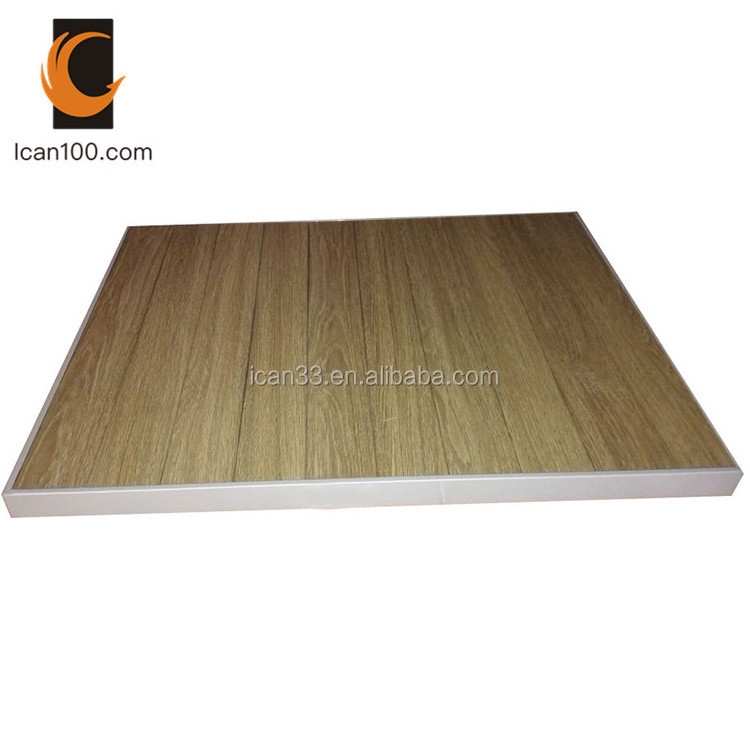 Fast Food Restaurant Dining Laminate HPL 40mm Formica Bistro Coffee Table Modern