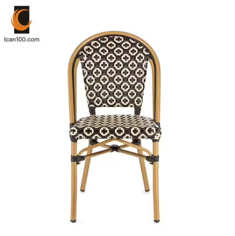 Luxury Garden Rattan Furniture Wicker Patio Furniture Terrace Dining Outdoor Bistro Chair