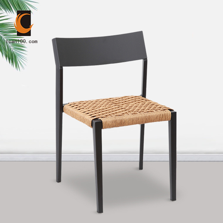 Popular New Style European Cane Side Chair Dinning Chairs Furniture Dining Chair