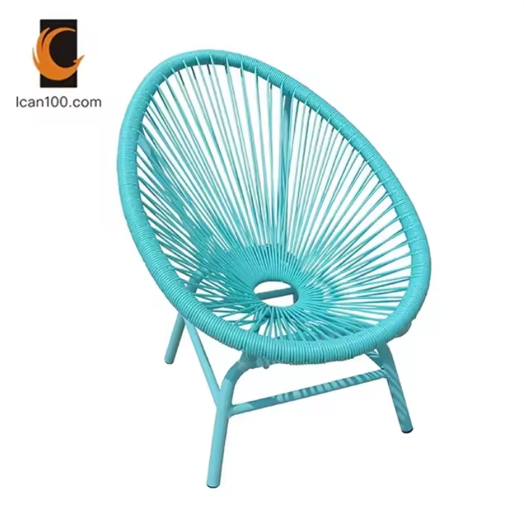 Single Garden Lounging Chairs Outdoor Garden Rocking Chairs Rattan Balony Furniture Acapulco Egg Chair