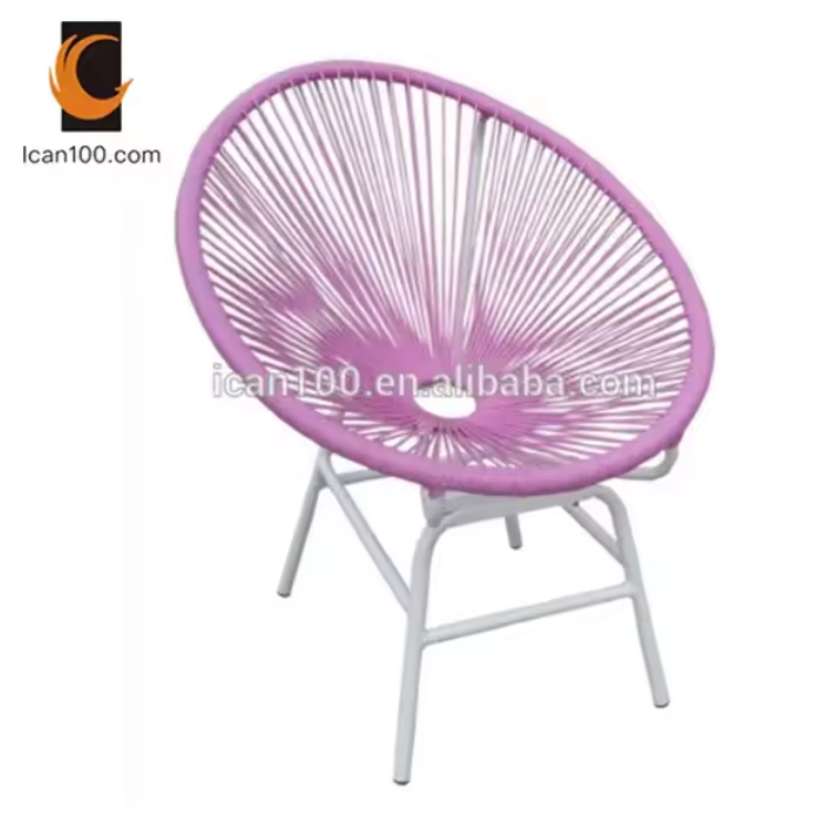 Single Garden Lounging Chairs Outdoor Garden Rocking Chairs Rattan Balony Furniture Acapulco Egg Chair