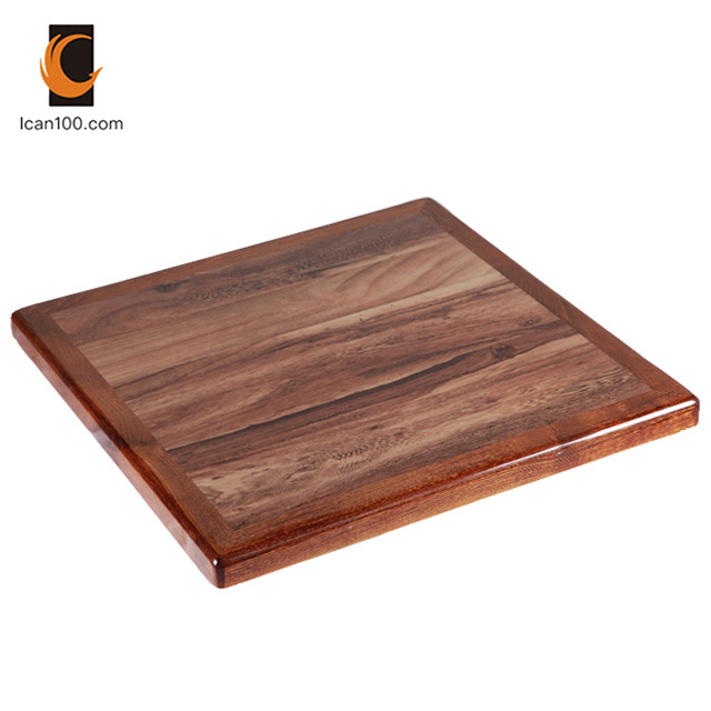 Commercial Direct Selling Solid Wood Epoxy Resin Laminated Mdf Live Edge Dining Table Top