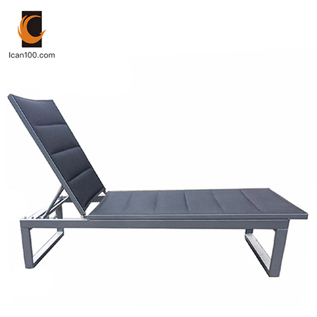 High Temperature Resistance Leisure Luxurious Folding Beach Sun Beds Loungers For Pool Side Bench Lounge Chair