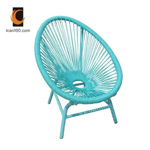 Hot Selling Patio Swing Chair Egg Acapulco Egg Rocking Rope Chair Blue Lounge Garden Chairs