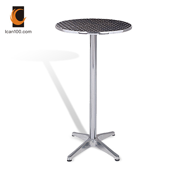 Wholesale Fashion Modern Industrial Aluminum Garden Cocktail Bar Table Round Metal Table