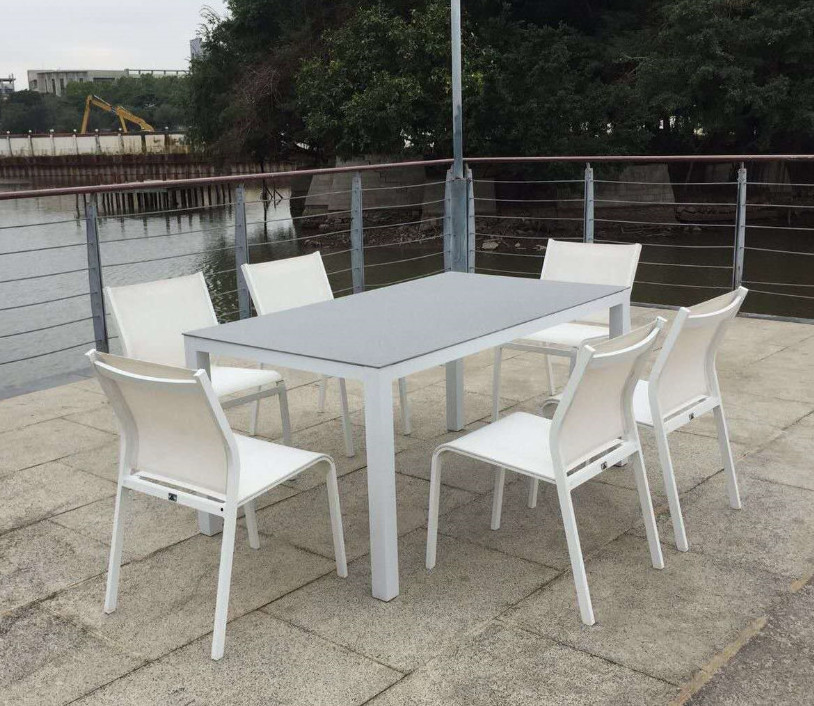 Commercial Glass Retro American Diner Outdoor Dining Chair And Table Set Furniture For Restaurant