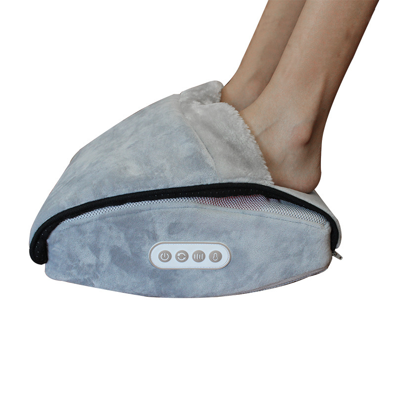 4 IN 1 multifunctional electric massage for waist foot care heating unisex velvet foot massager slippers