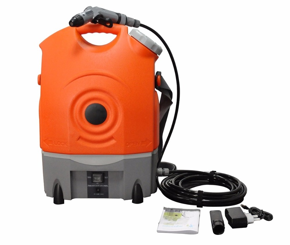 pressure washing machine 12v battery 4400mAh lead acid 17L tank ,portable outdoor camping pressure washer electric