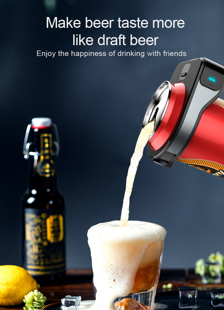 Newest Portable Mini Electric Beer Dispenser Easy to Carry Beer Bubble Maker for Creamy Beer Taste