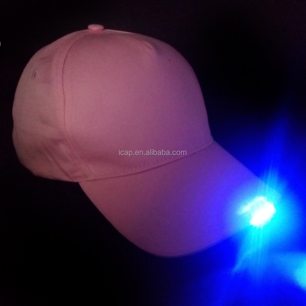 100% cotton led sport hat led promotional caps and hats high quality baseball cap