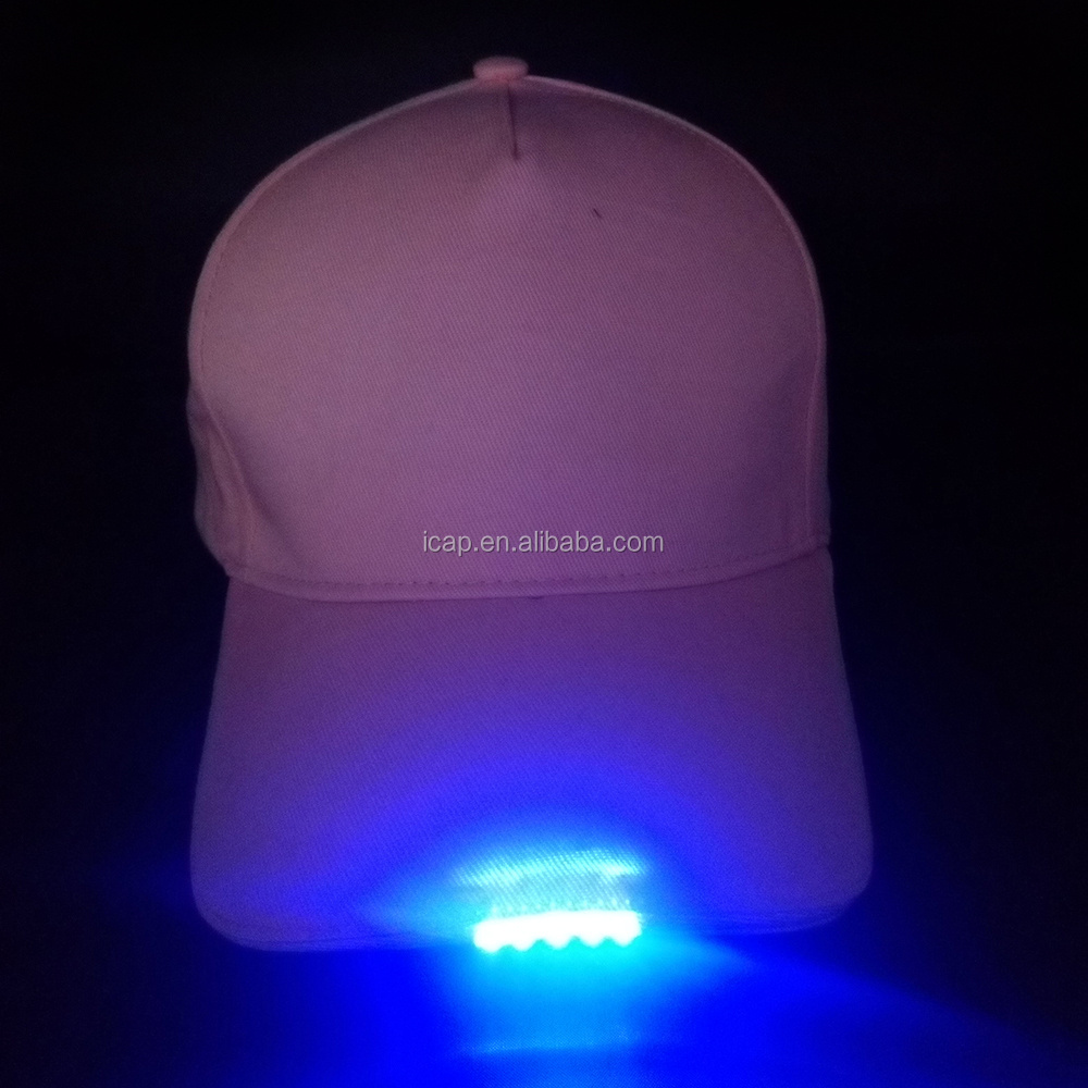 100% cotton led sport hat led promotional caps and hats high quality baseball cap