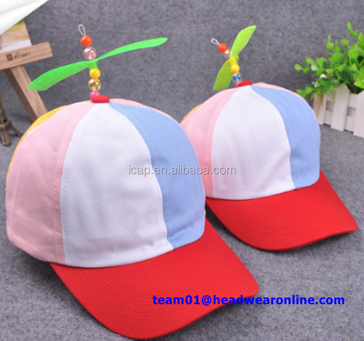 Helicopter Propeller Hat Colorful Baseball Hat And Toys Hat