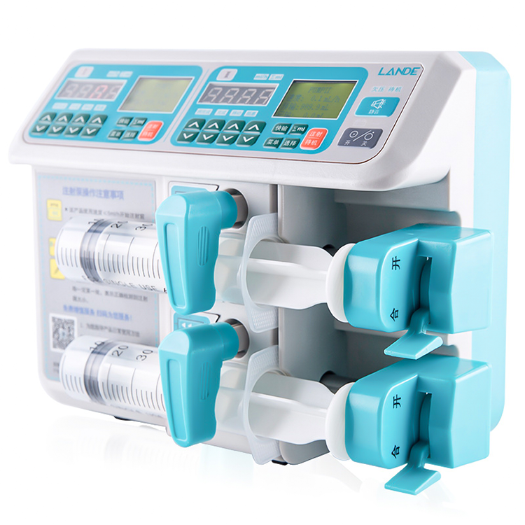 Portable Volumetric Medical Syringe Pump Vein Injection Electronic Infusion Syringe Pump with LCD Display