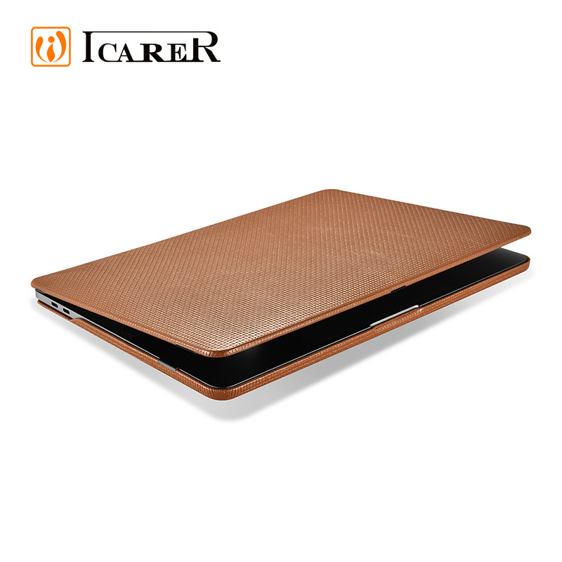 Wholesale Custom Soft Real Leather 13 inch Laptop Case for Macbook Pro 13