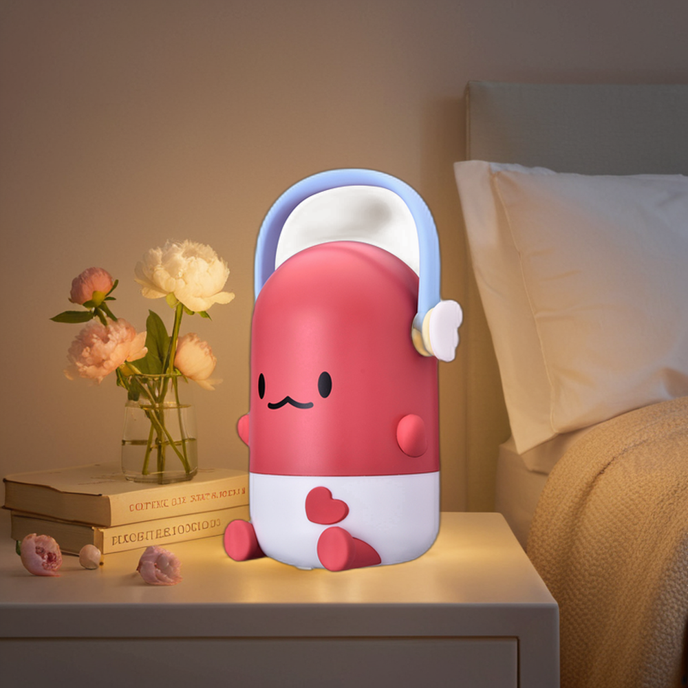 ICARER FAMILY Cute Night Light for Kids Room 1200mAh Battery Capacity Three Mode Light Night Light For Children