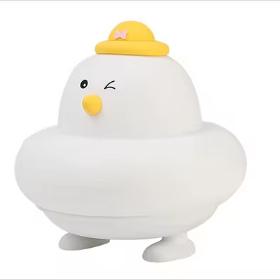 ICARER FAMILY Duck Night Light Yellow Silicone Night Light Battery Style