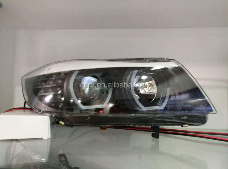 hot sale quality assembly headlight lamp LED angel eyes headlight for BMW E90 05-12