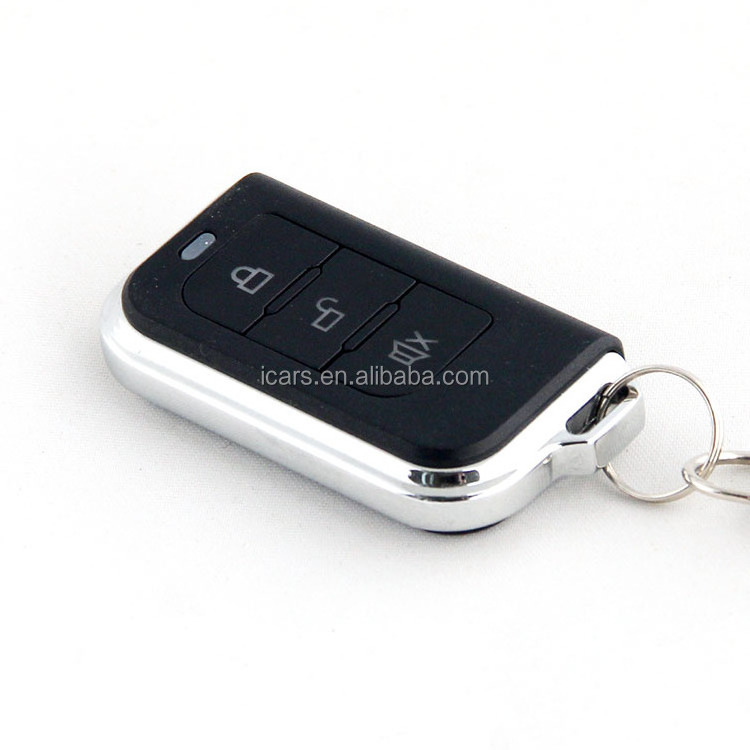 OEM available 2PCS remote controllers anti-thief one way car alarm system with best after-sale service