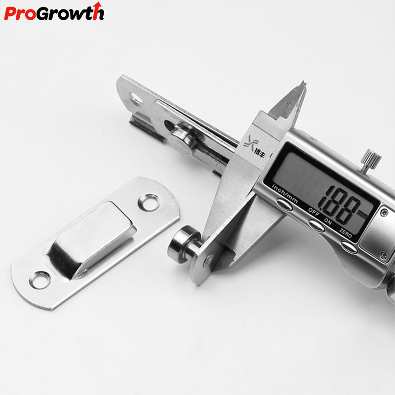 Stainless Steel Punch Free Door Bolt Latch Cabinet Door Lock Furniture Hardware Accessories 90 Degree Flip