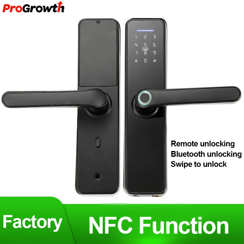 Wooden Door Automatic Biometric Fingerprint Lock Household Hardware Combination Smart Lock Wifi APP Security Electronic Locks