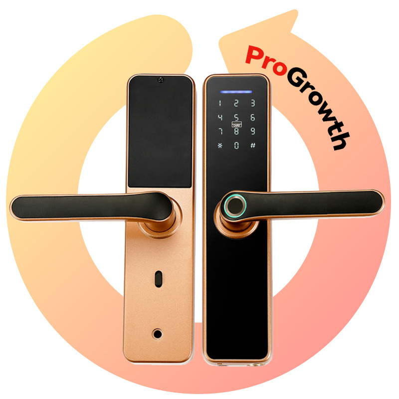 Wooden Door Automatic Biometric Fingerprint Lock Household Hardware Combination Smart Lock Wifi APP Security Electronic Locks