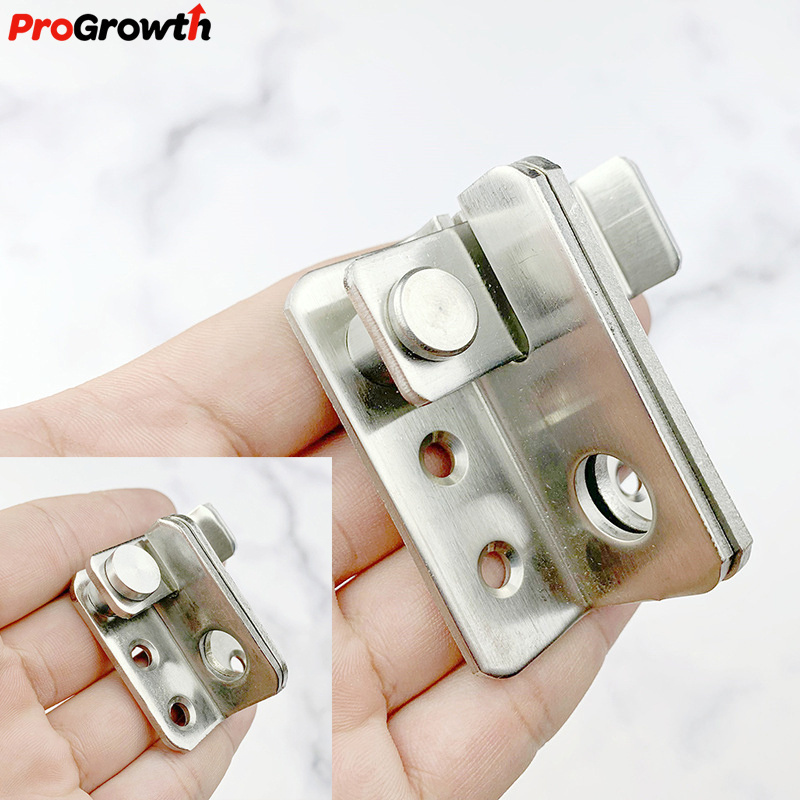 Thickened Stainless Steel Door Catches Window Anti-theft Safety Buckle Lock Hole Furniture Hardware Left Bolt Right Catch Latch