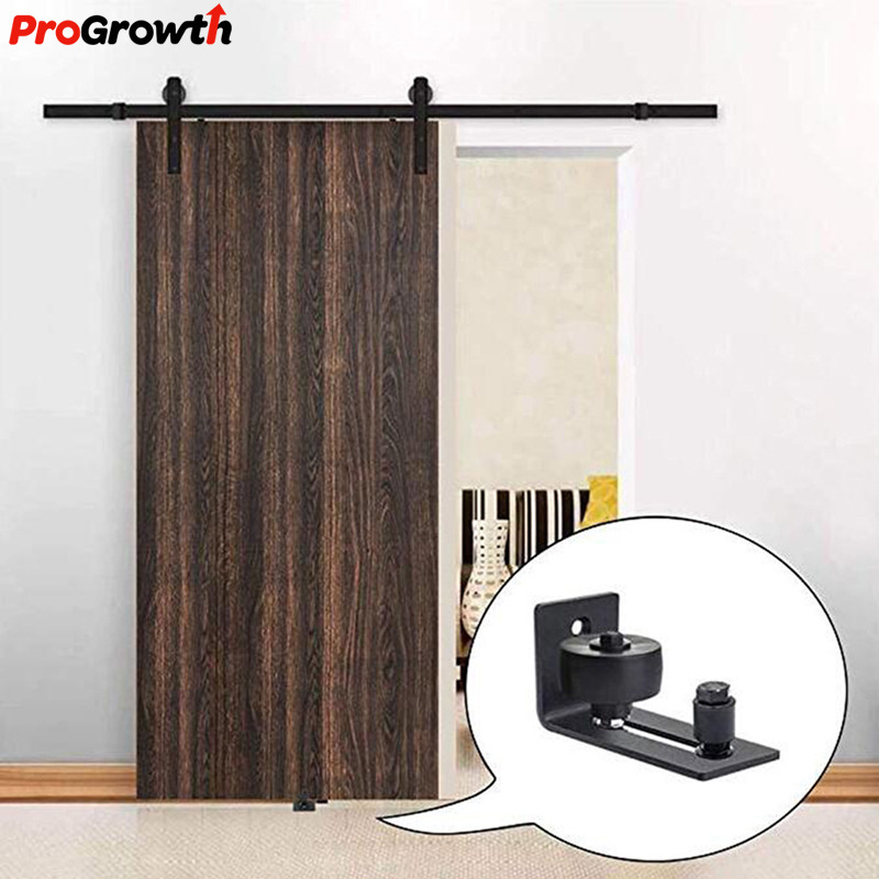 New American Style Guide Rail Parking Roll Barn Door Hanging Rail Furniture Hardware Kitchen Sliding Door Hardwares