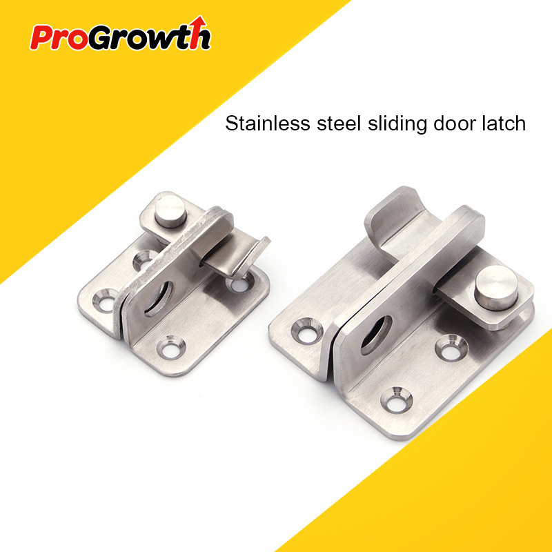 304 Stainless Steel Large Door Latch Right Left Furniture Hardware Anti Theft Safety Bolt Room Window Lock Catch Hasp