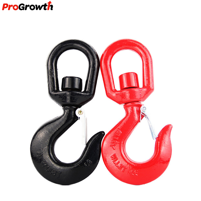 American Universal Rotary Forging Hook Cargo Lifting Hook Accessories Eye Shaped Container Lifting Sling Hooks G80