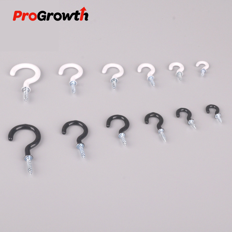 Environmentally Friendly Plastic Cup Hook 9-shape Sheep's Eye Hanging Flower Basket Question Mark Hook