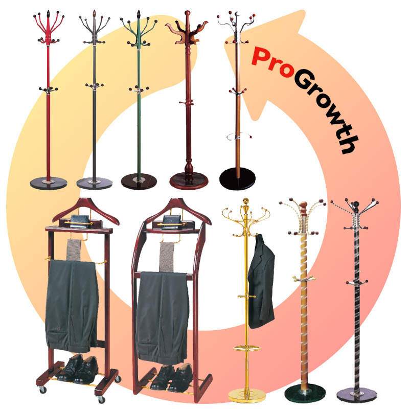 Hotel Room Clothes Hanger Household Luxury Bedroom Coat Rack Single Rod Standing Hat Hanger