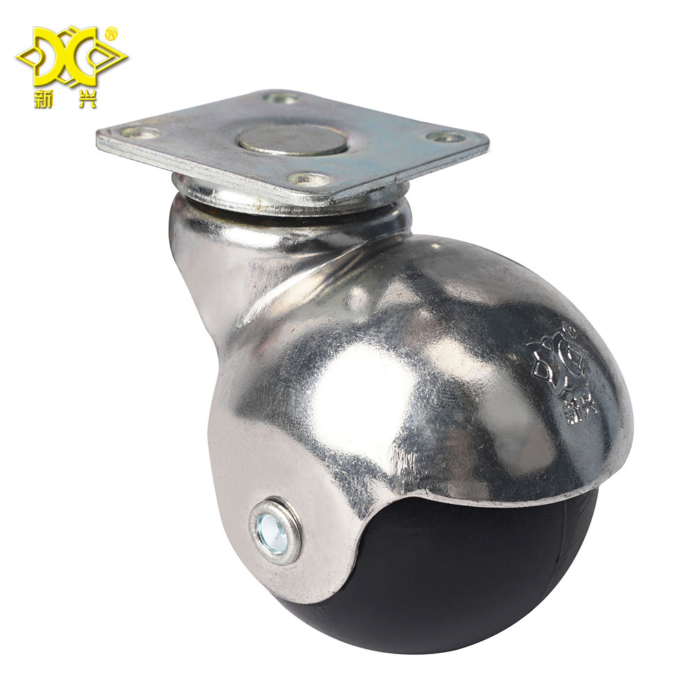 1 Inch Round Ball Plate PP Casters Office Furniture Hardware Light Duty  Swivel Caster Wheels 1.5 Inches 2IN Wheel Castors