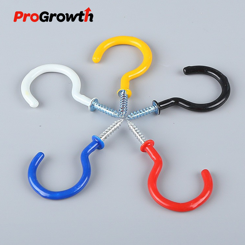 Environmentally Friendly Plastic Cup Hook 9-shape Sheep's Eye Hanging Flower Basket Question Mark Hook