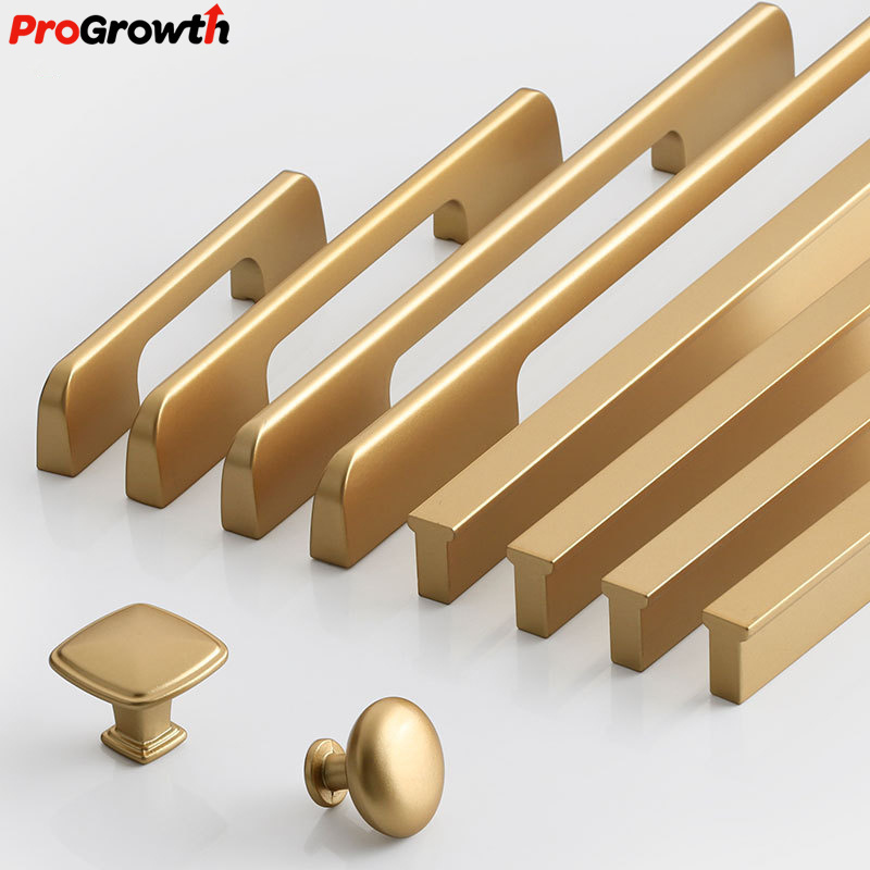 Modern Minimalist Aluminum Alloy Wardrobe Door Handles American Shoe Cabinet Golden Extended T Handle Furniture Hardware Knobs