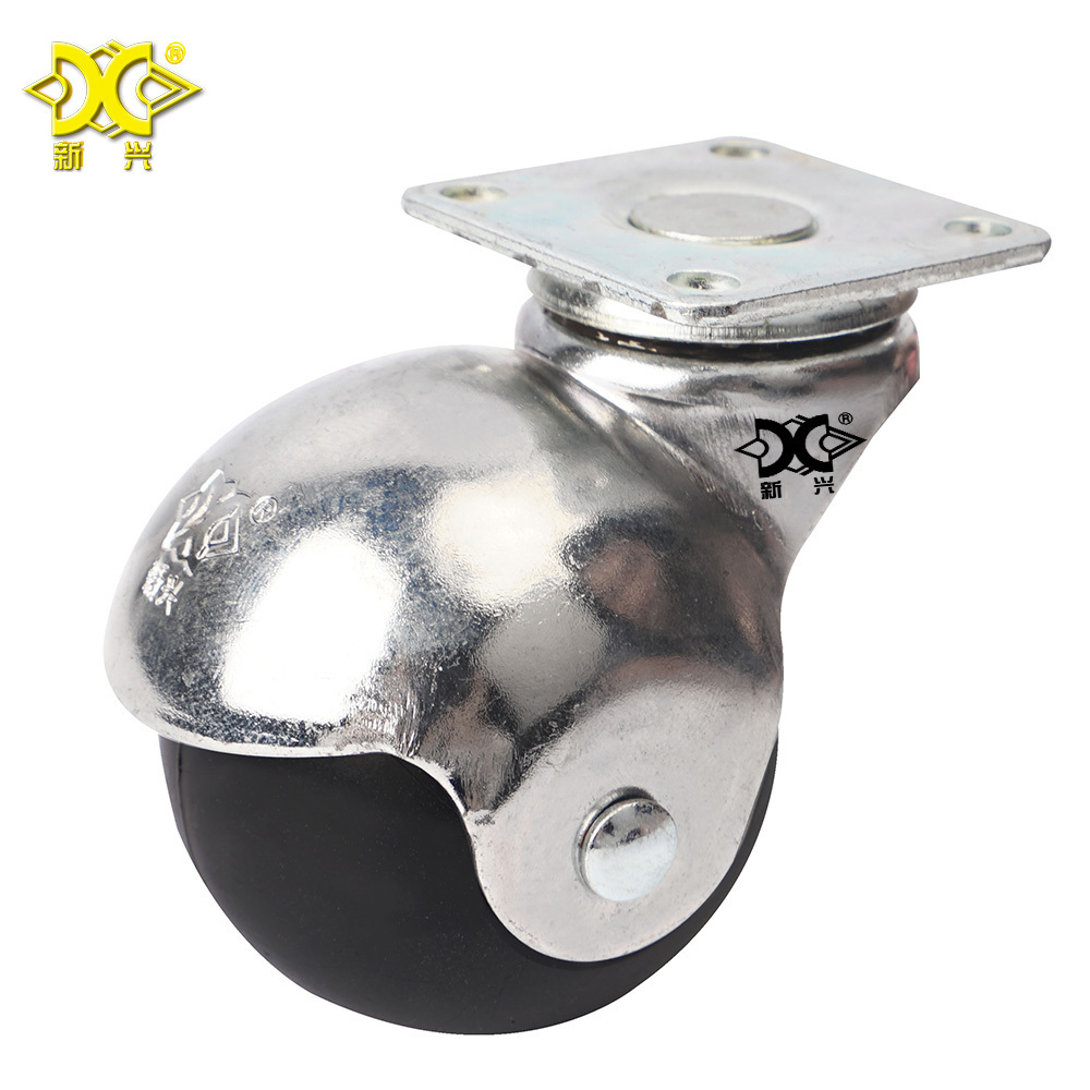 1 Inch Round Ball Plate PP Casters Office Furniture Hardware Light Duty  Swivel Caster Wheels 1.5 Inches 2IN Wheel Castors