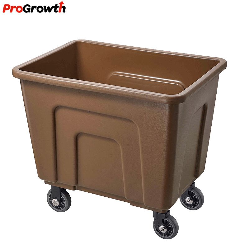 Conical Plastic Linen Cart Hotel Equipment Supplier Laundry Room Hospital Service Trolley Factory Material Collection GNF Bucket