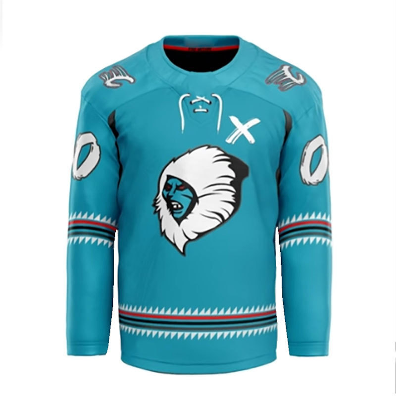 Wholesale Cheap100% Polyester European Reversible Blank Custom OEM Sublimated Ice Hockey Jersey