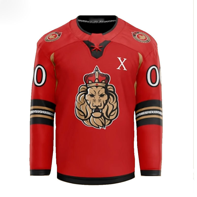 Wholesale Cheap100% Polyester European Reversible Blank Custom OEM Sublimated Ice Hockey Jersey