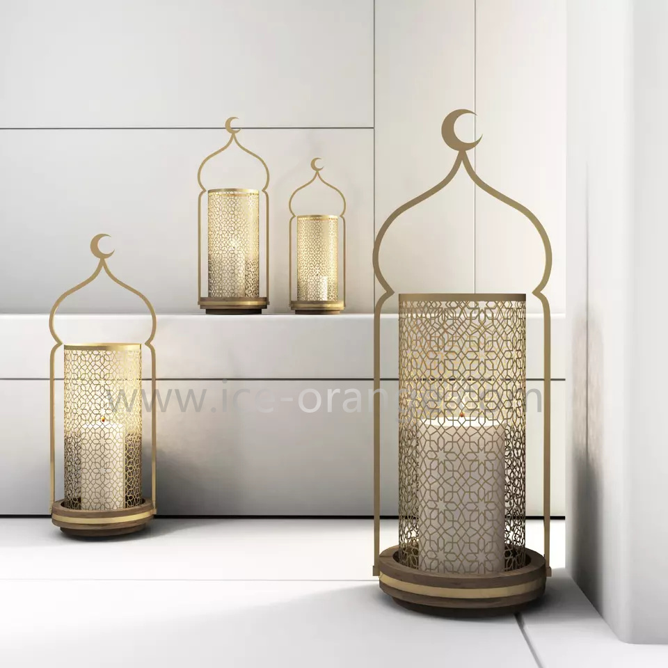 Ramadan Decorations Table Decor Lantern Eid Mubarak Lantern With Decorative Standing Lantern