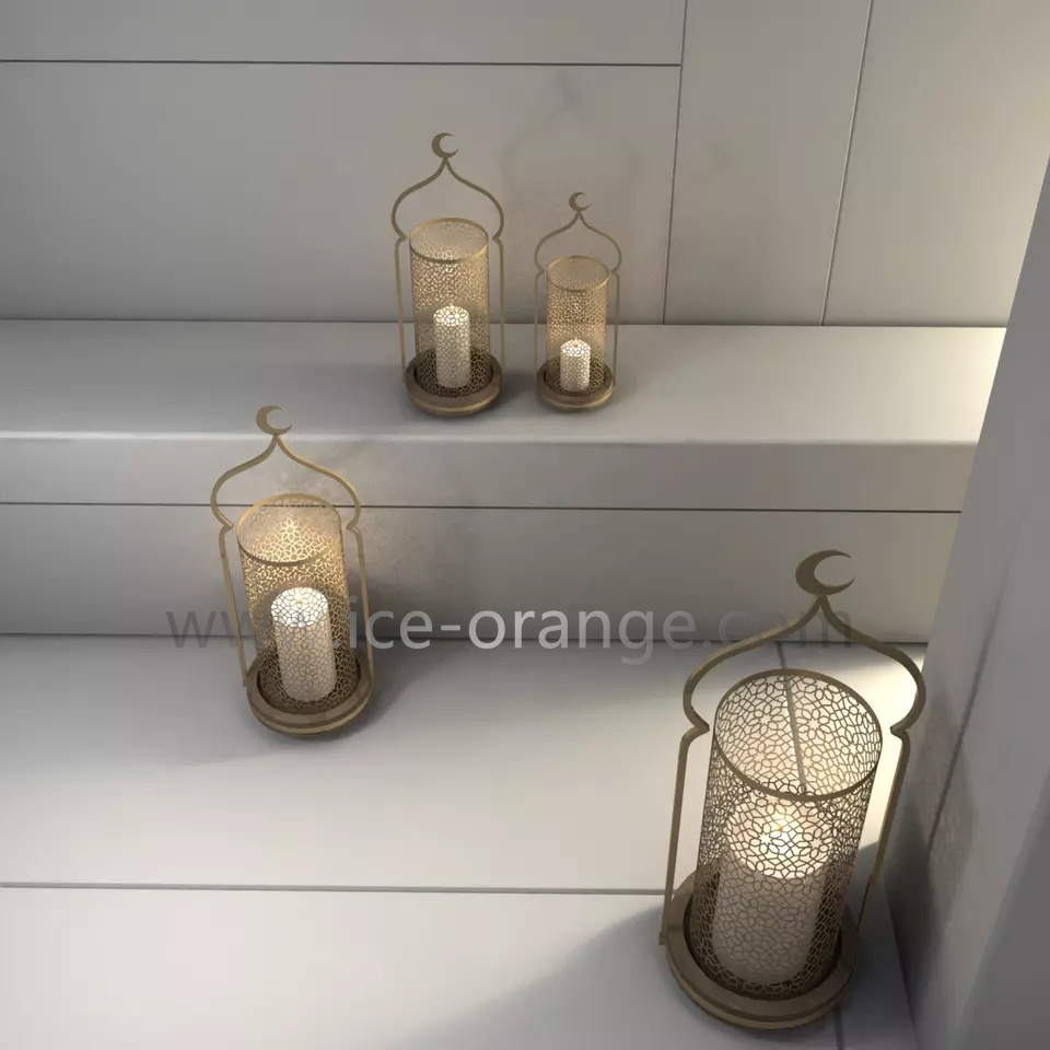 Ramadan Decorations Table Decor Lantern Eid Mubarak Lantern With Decorative Standing Lantern