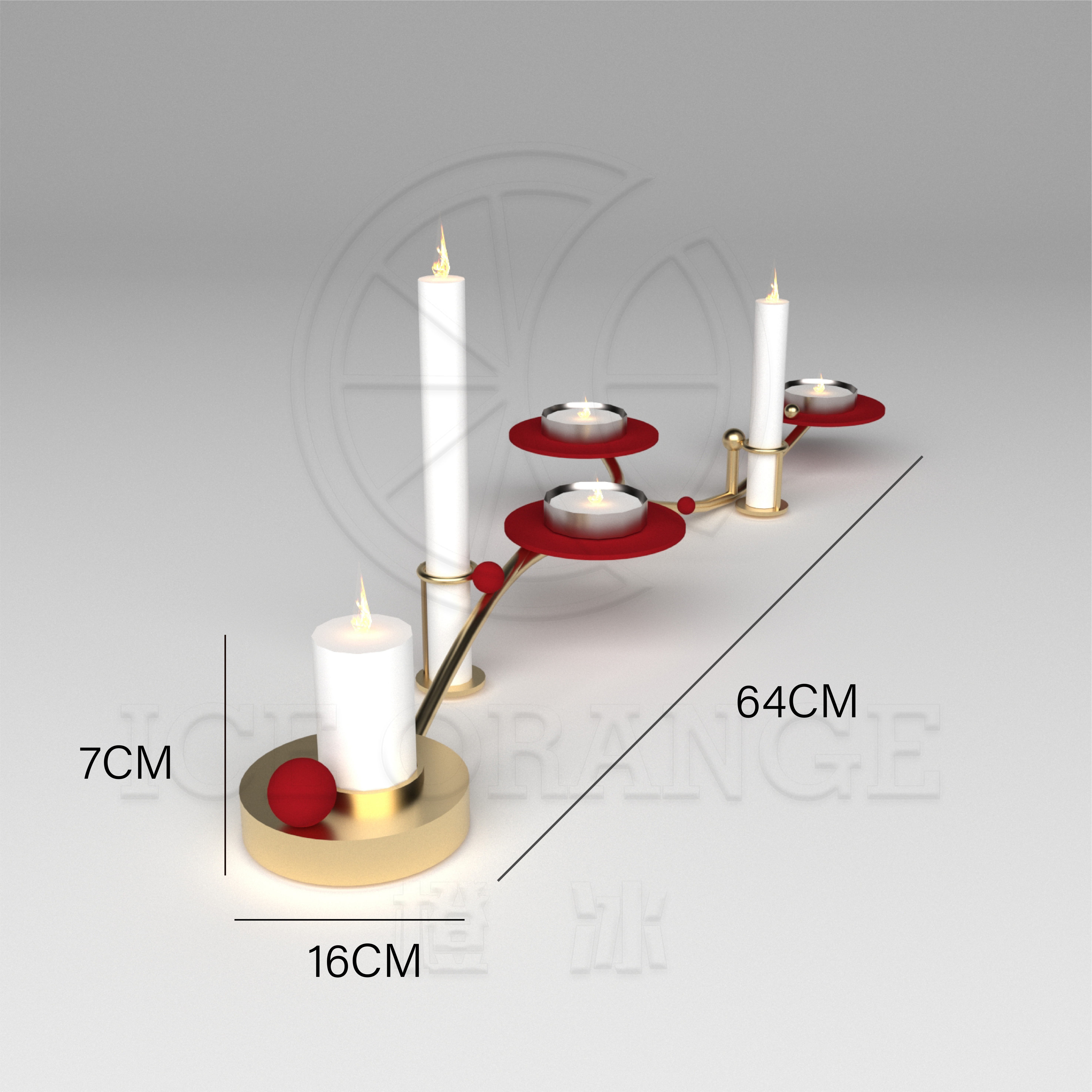 2024 Christmas Candle Holder Decorative Branch Shape Metal Candle Stands for Tea Light and Candlestick