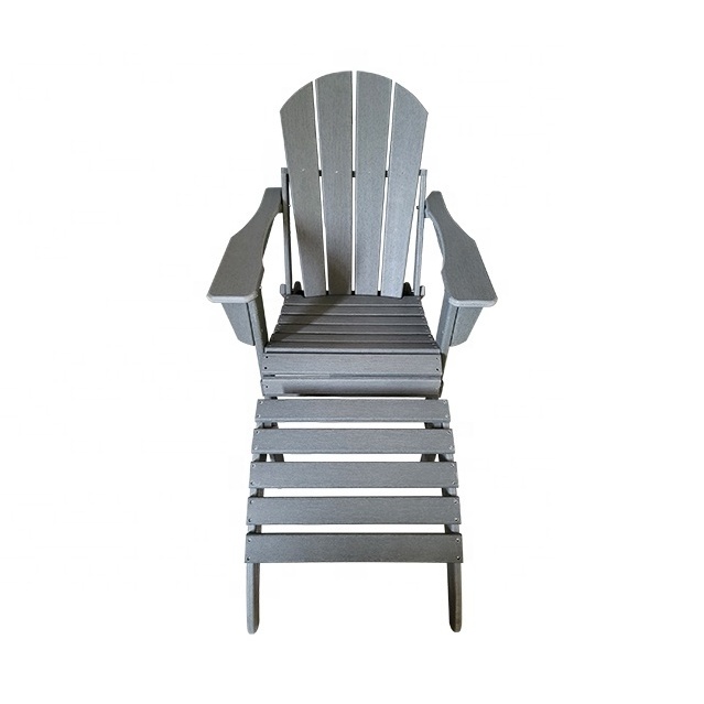 Adirondack Chairs HDPE Waterproof Outdoor Garden Beach Classic Folding Lounge Furniture Plastic Chair